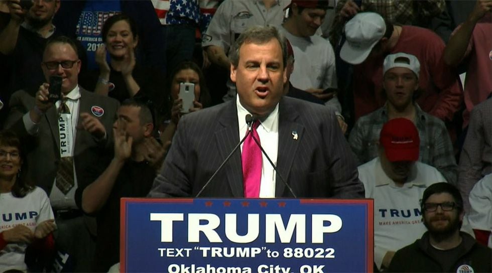 Chris Christie, shown in this file photo, is having second thoughts on masks after spending a week in the ICU suffering from COVID-19.