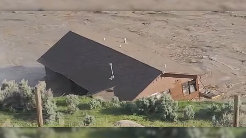 Flooding in Yellowstone.