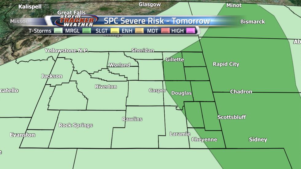 Marginal Risk for Severe Weather for Eastern Wyoming