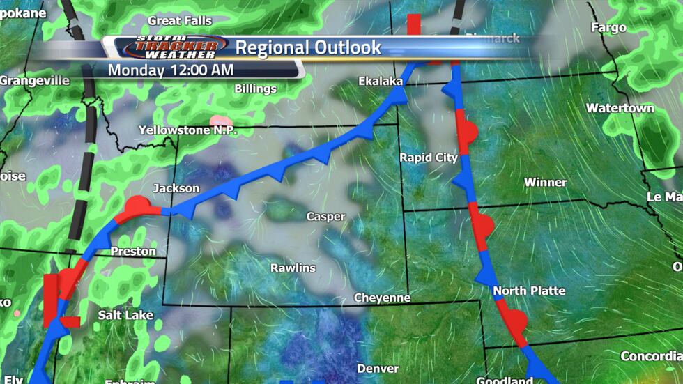 A cold front is expected to bring a slight cool down for parts of Wyoming