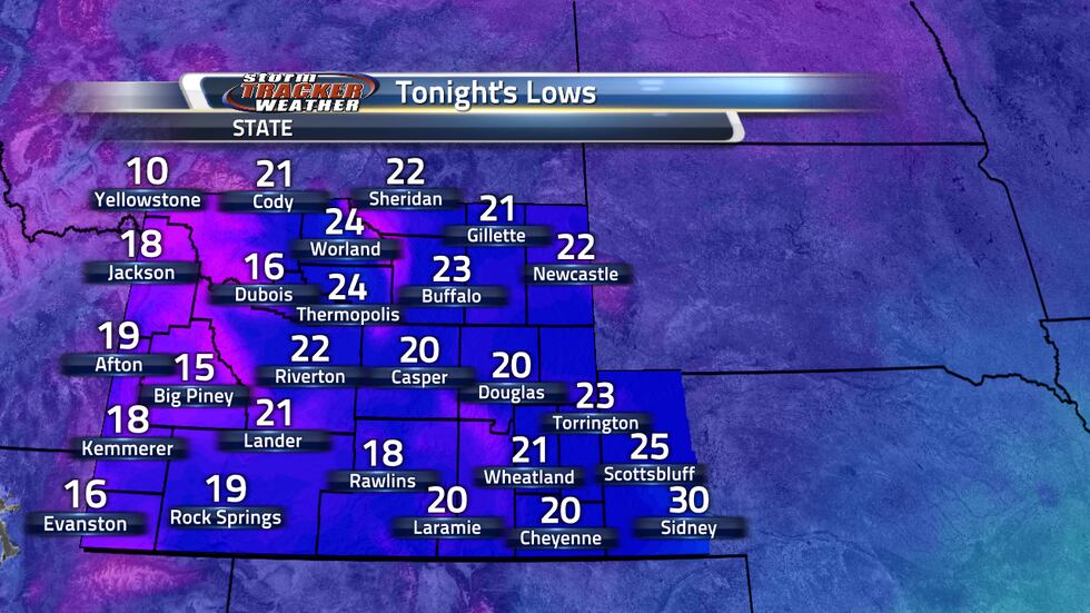 Lows overnight are going to be below freezing so it'll be all snow overnight