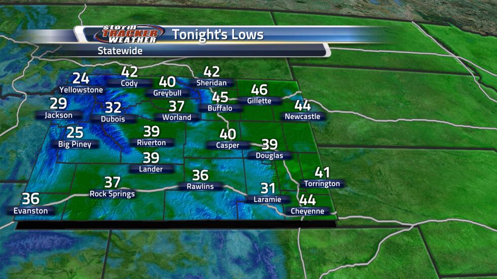 Wyoming Low Temperatures