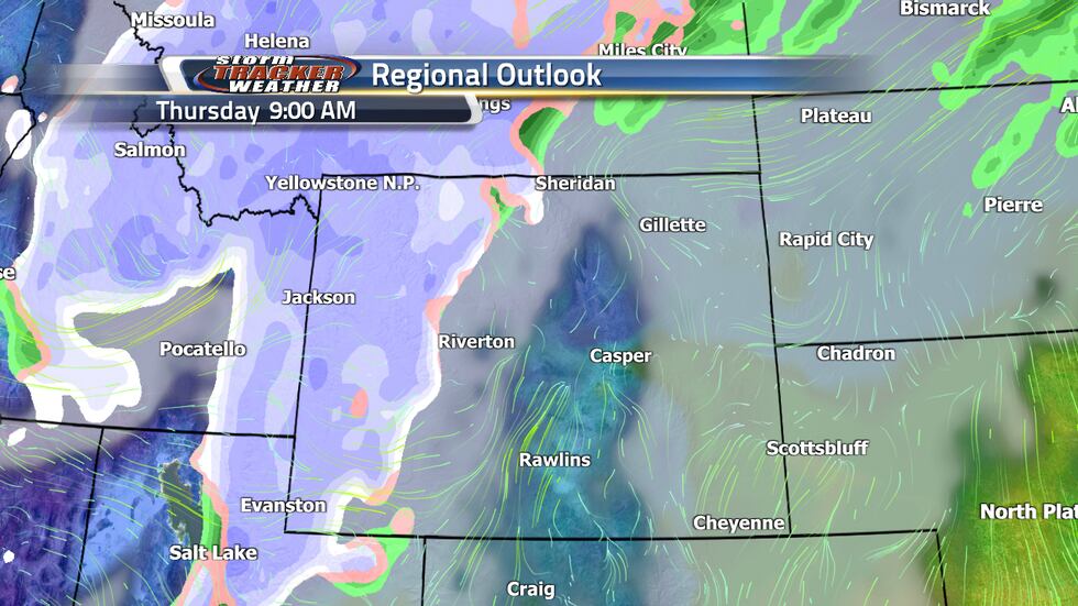 Snow and rain move into the state Thursday morning