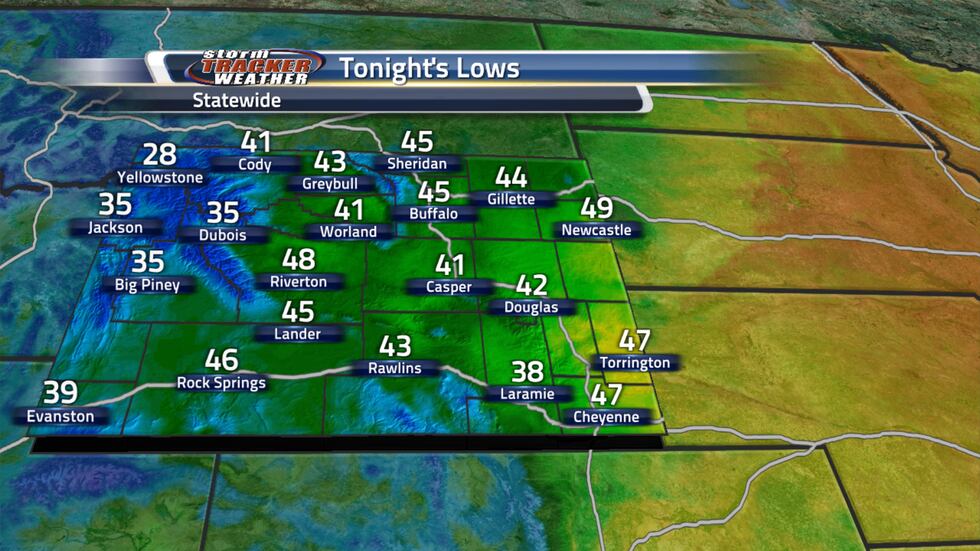 Temperatures into the 20s to the 40s