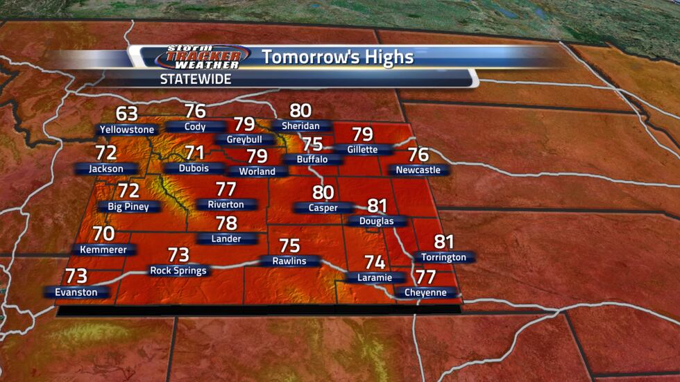 High Temperatures for Wyoming