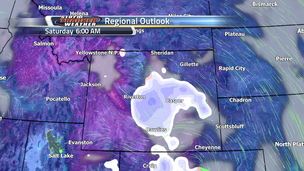 Casper will start to get snow Saturday morning