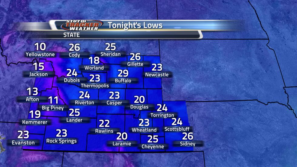 Tonight is going to be below freezing for everyone statewide with mostly 20s