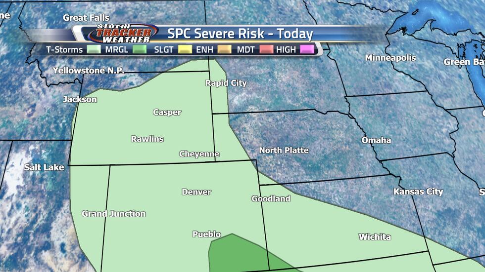 Thunderstorms are possible today but likely will just have a few rumbles of thunder and...