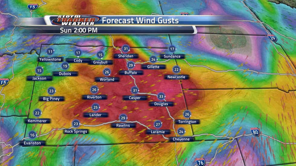 Gusty winds possible into Friday