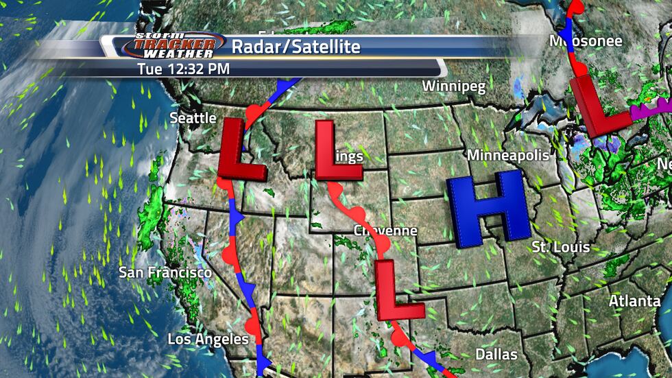 Two fronts are in the area today, the warm front will move through tonight and the other front...
