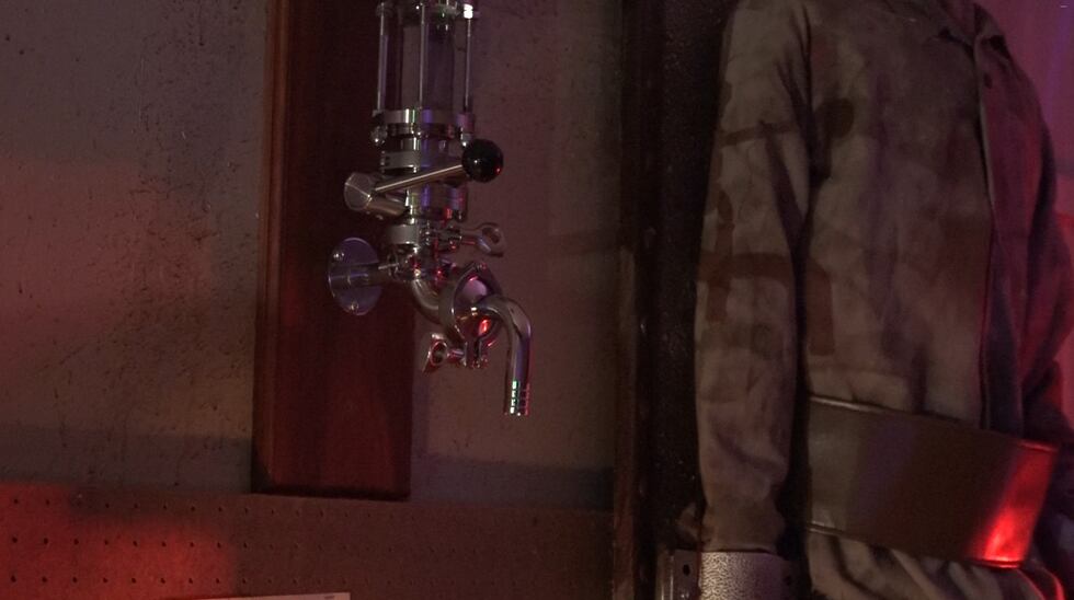 Tasha even built a vodka dispenser to offer free shots to adults.